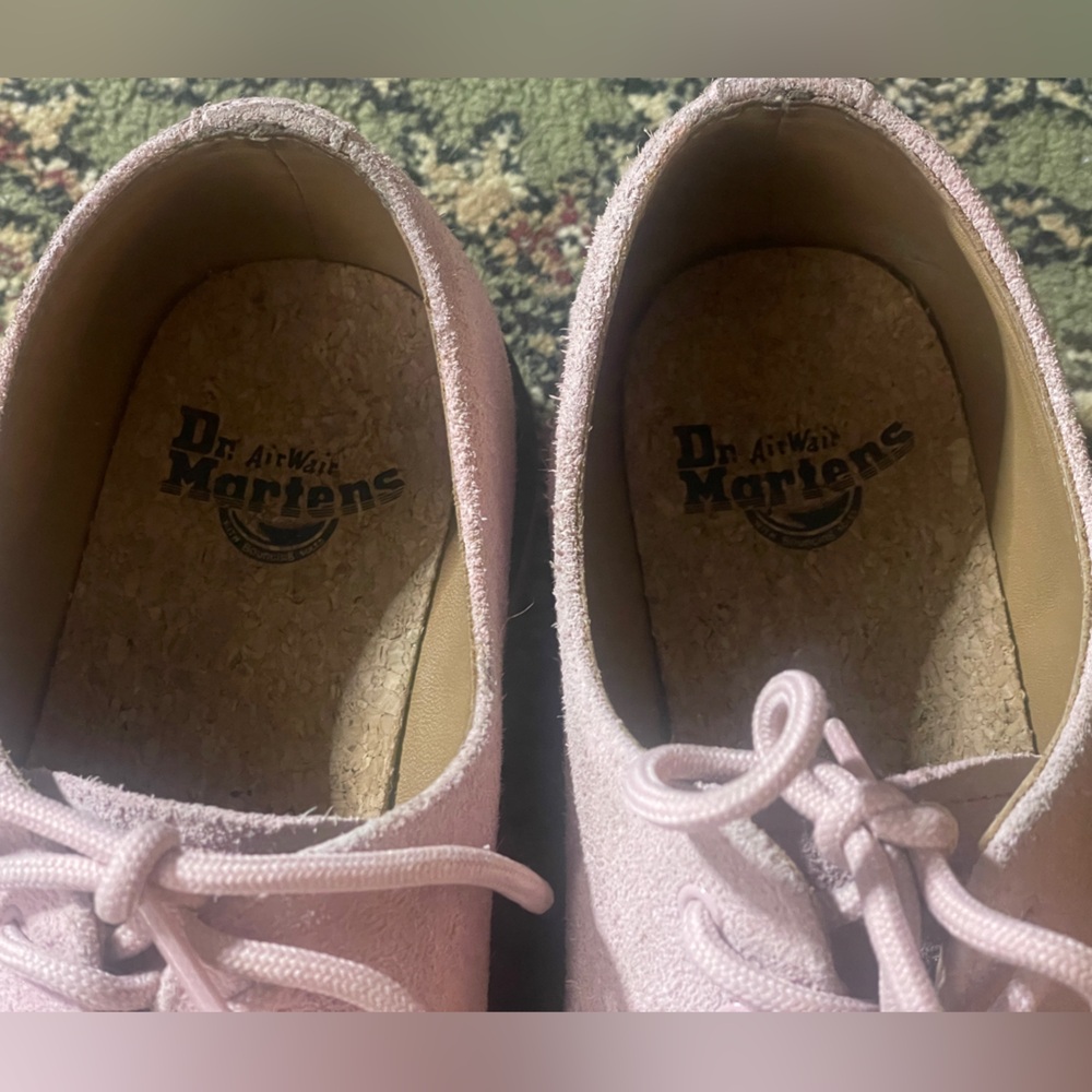 Dr. Martens 1461 Iced Pink Suede Oxford Shoes - Picture 7 of 12